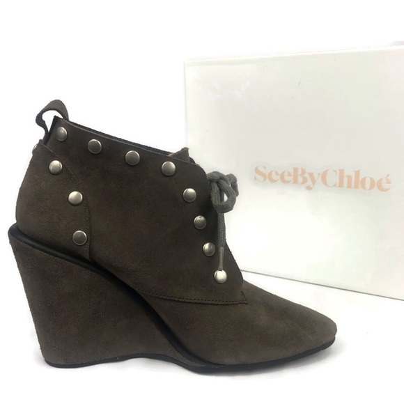 See By Chloe Wedge Booties - Size 39 - Picture 2 of 11
